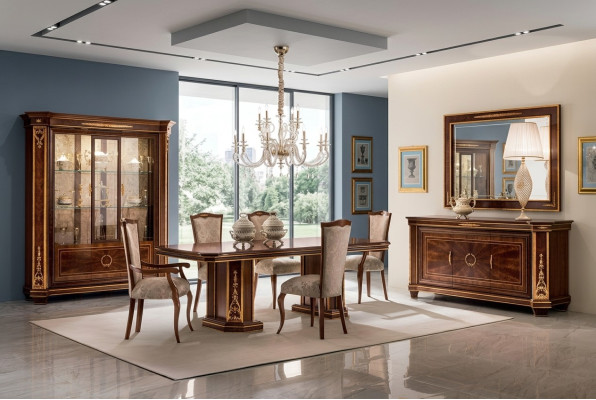 8 silla conjunto sillas sala de estar juego de muebles diseño de estilo Art Nouveau