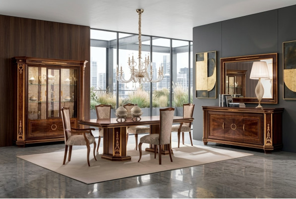 Muebles Mesa Sala de estar Nuevo Madera Comedor Barroco Rococó Clásico