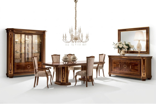 Muebles Mesa Sala de estar Nuevo Madera Comedor Barroco Rococó Clásico