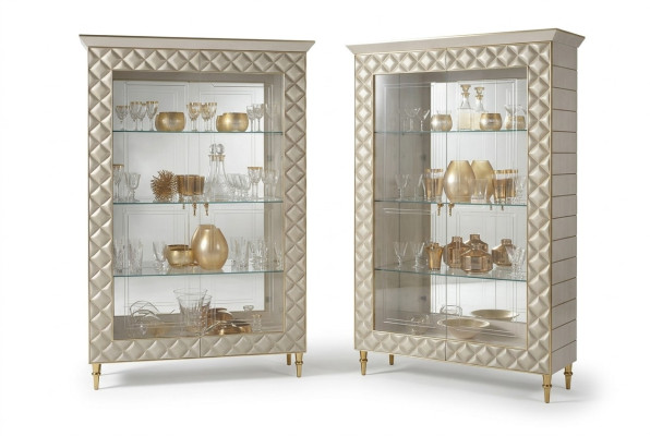 Vitrine Armario Vitrina Muebles de diseño Decoración Rococó Barroco Modernista