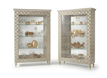Vitrine Armario Vitrina Muebles de diseño Decoración Rococó Barroco Modernista