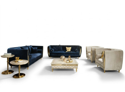 Conjunto de sofás sofá sofá 3 + 3 salón diseñador muebles barrocos clásicos