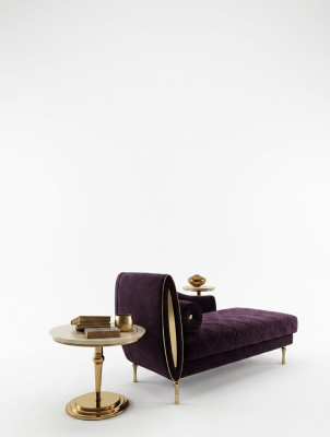 Chaiselongue Tumbona Relajante Sofá Sillón Clásico Barroco Rococó Art Nouveau