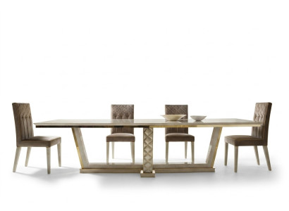 Mesa de comedor + 8 sillas Comedor Mesa Rococó Barroco Art Nouveau lujo real