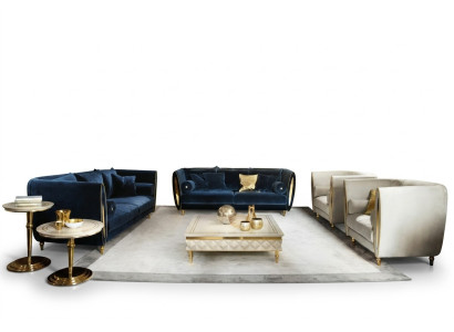 Sofá conjunto de sofá sofá 3 plazas (sin 2 + 1) Muebles de diseño clásico.