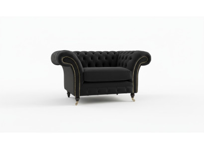 Sillón Chesterfield Sofá de televisión de 1 plaza Sofá de tela Sofá 5