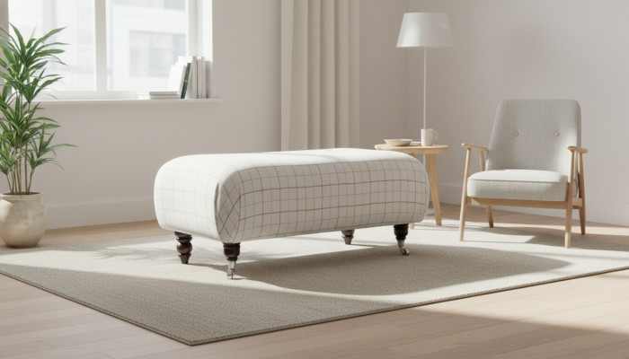 Chesterfield taburete otomano clásico de reposapiés otomano Banco nuevo de asiento relajante