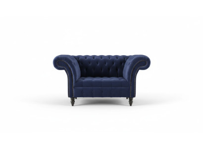Sofá de diseño Chesterfield Sillón Sofá Tapicería Lujo Clásico Telas Sofás
