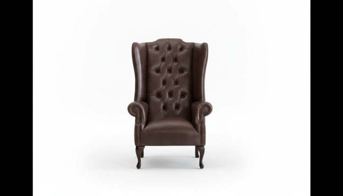 Chesterfield sillón orejero, sofás tapizados, silla clásica de primera clase #130.