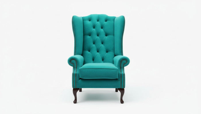 Chesterfield sillón orejero sofás tapizados Silla clásica de alta gama #201