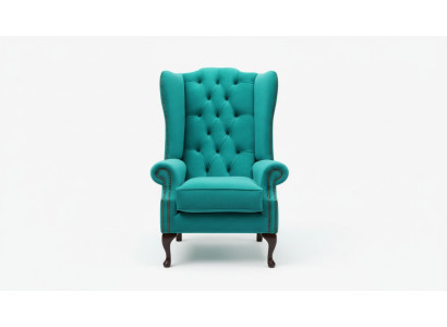 Chesterfield sillón orejero sofás tapizados Silla clásica de alta gama #201