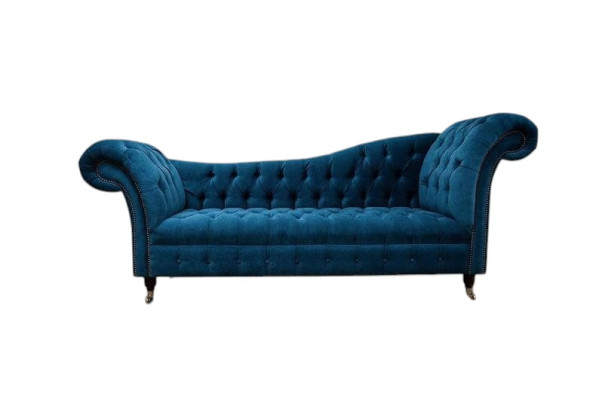 Chaiselounge banco asiento tumbona salón barroco rococó modernista clásico Azul Nuevo