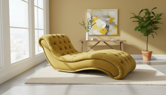 Sofá Chaise Longue Chesterfield Club Relax de Cuero