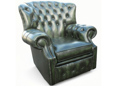 Chesterfield Butaca de Terciopelo de una plaza, Diseño de Cuero, Tela para TV y cojines nuevos.