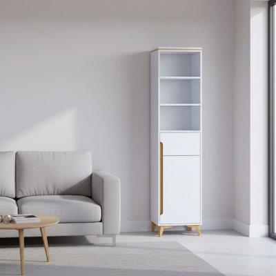 Vitrina Aparador Armario Estante Estilo Moderno Sala de estar Cómodas Colección de Cristal