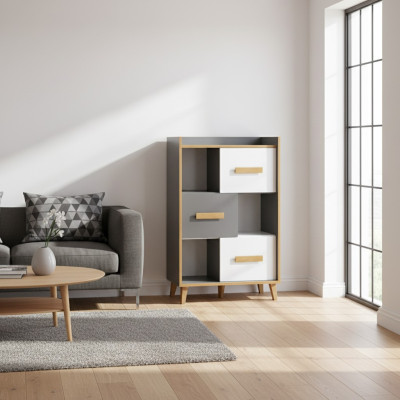 Estantería, repisa, cómoda, pared, armario, cajoneras, estantes, almacenamiento
