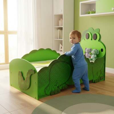 Cama grande Dino con colchón cama infantil habitación infantil camas