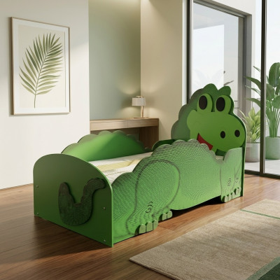Cama grande Dino con colchón cama infantil habitación infantil camas
