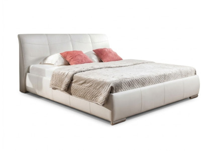 Cama tapizada camas cama acolchado cuero textil diseñador hotel doble lujo