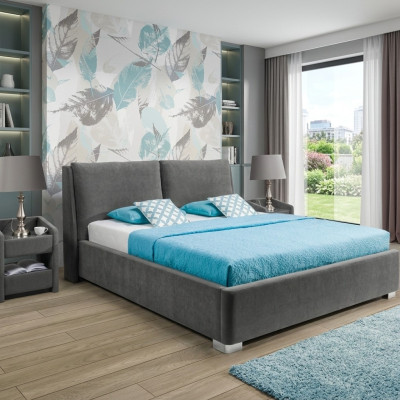 Diseño cama dormitorio camas textil cuero hotel lujo tapizado matrimonio doble