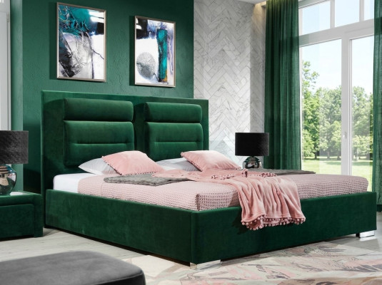 Cama de diseñador dormitorio camas textil cuero hotel lujo acolchado terciopelo
