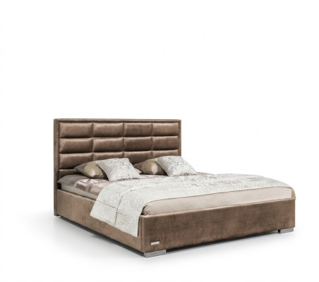 Cama de diseñador Dormitorio Camas Textil Cuero Hotel Lujo Terciopelo Tapizados