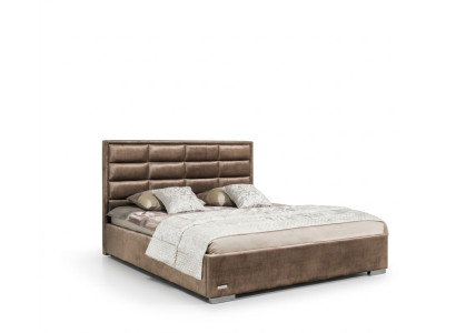 Cama de diseñador Dormitorio Camas Textil Cuero Hotel Lujo Terciopelo Tapizados