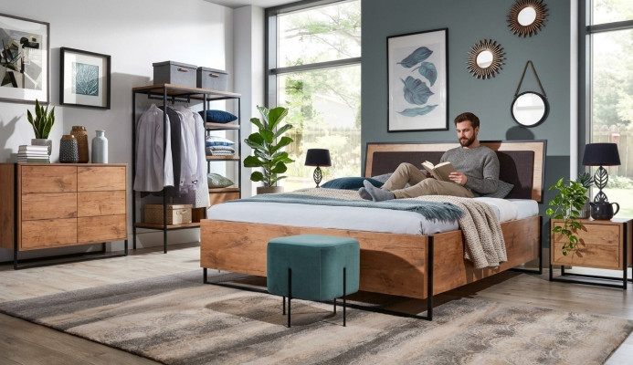 Cama de diseñador de madera Dormitorio Camas Textil Cuero Hotel Lujo Tapicería