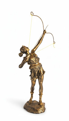 Diosa Diana Arco Flecha XXL Estatua Diseñador Escultura Figura Estatuas Decoración