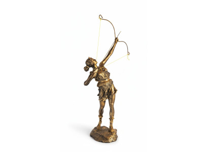 Diosa Diana Arco Flecha XXL Estatua Diseñador Escultura Figura Estatuas Decoración