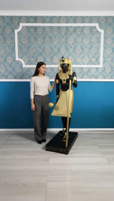 Lámpara de pie Escultura Figura Lámparas Luz Egipto Estatua Figuras Esculturas Nuevo