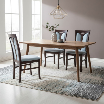 MADERA MACIZA SILLA MODERNA SILLA DE COMEDOR DE MADERA DECORATIVA SILLA DE DISEÑO SILLAS