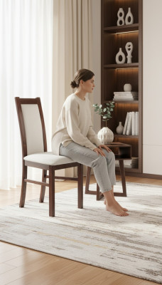 MADERA MACIZA SILLA SILLA DE COMEDOR DE MADERA DECORATIVA SILLA DE DISEÑO SILLA MODERNA