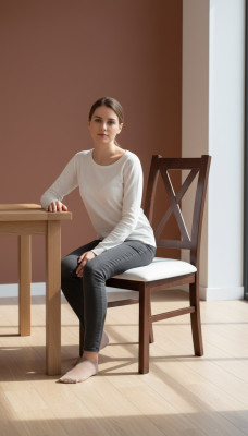 Madera maciza SILLA MADERA MODERNA SILLA DE COMEDOR DISEÑO SILLA SILLAS DECORATIVAS