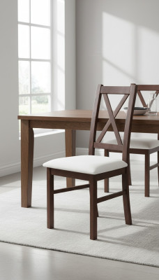 Madera maciza SILLA MADERA MODERNA SILLA DE COMEDOR DISEÑO SILLA SILLAS DECORATIVAS