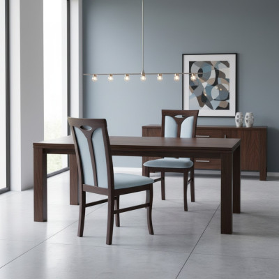 4x juego de sillas Chesterfield, conjunto de asientos tapizados para comedor, sillas de respaldo de cuero.