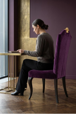 Silla Trono Sillón Conjunto Comedor Diseñador Madera Estilo Antiguo Barroco Rococó
