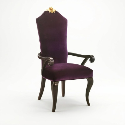 Silla sillas trono sillón juego comedor diseñador madera antiguo estilo barroco