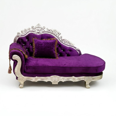 Edle Chesterfield estilo antiguo Chaiselongue sofá tumbona nueva Récamier