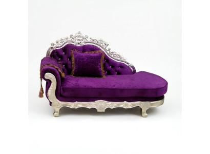 Edle Chesterfield estilo antiguo Chaiselongue sofá tumbona nueva Récamier
