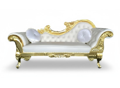 Noble Chaise Longue Chesterfield de estilo antiguo Sofá Chaise Longue Cama Nueva