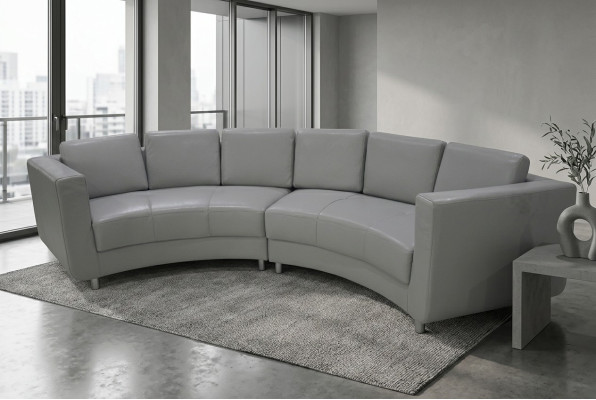 Sofá redondo Muebles de sala Sofás de cuero Sofás Sofá Rincón de paisaje Esquina Nuevo