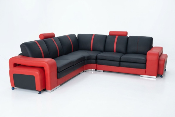 Diseño de sofá de esquina acolchado, conjunto de sofás modernos para espacios decorativos.