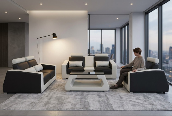 Sofá de tapizado Sofás Sofás Sofá Conjunto de sofás diseño 3+2+1 Sillón