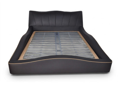 Diseño de lujo Cuero Acolchado Marco de Cama de Hotel Modernas Camas Tapizadas
