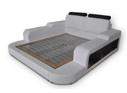 Lujo Cuero Diseño Camas acolchadas Modernas Cama doble 140/160/180/200.