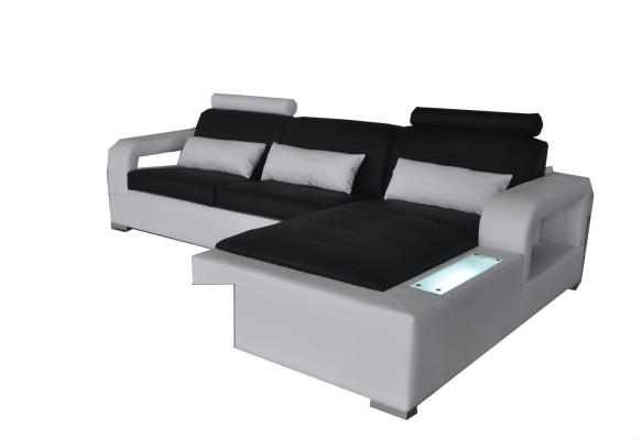 Sofá de cuero conjunto de esquina del sofá diseño moderno decoración del sofá en forma de L
