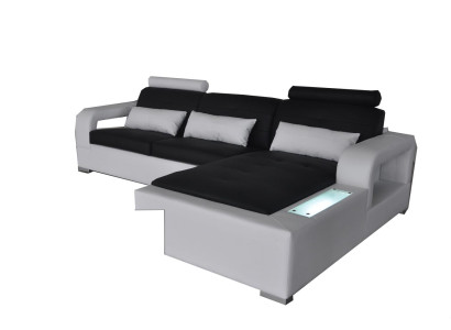 Sofá de cuero conjunto de esquina del sofá diseño moderno decoración del sofá en forma de L
