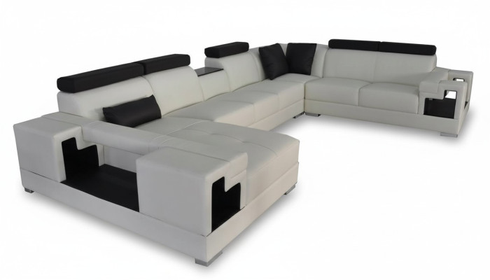 Sofá de cuero esquinero sofá modular sala de estar sofás conjuntos diseño moderno nuevo.