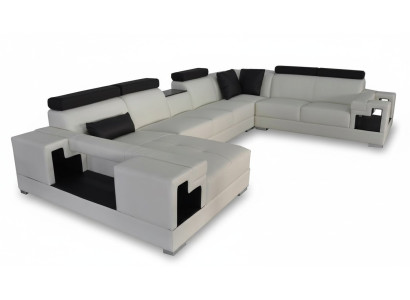 Sofá de cuero esquinero sofá modular sala de estar sofás conjuntos diseño moderno nuevo.